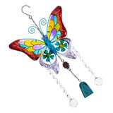 Butterfly Wind Chimes Borboleta Colorida De Ferro Forjado