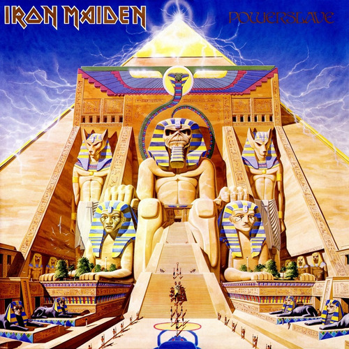 Adesivo Iron Maiden Powerslave Capa Do Disco 20 Cm