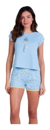 Pijama Feminino Curto Short Doll Lupo 100% Algodão