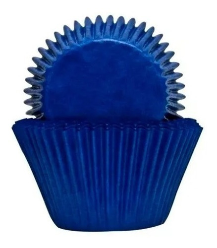 Capacillos Azul N°5 Para Cupcakes 100 Pzas