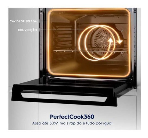 Forno Elétrico De Embutir Electrolux Efficient Com 80 Litros