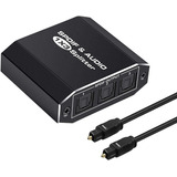 Divisor Optico Digital Splitter Newcare 3-port Spdif Tosl...