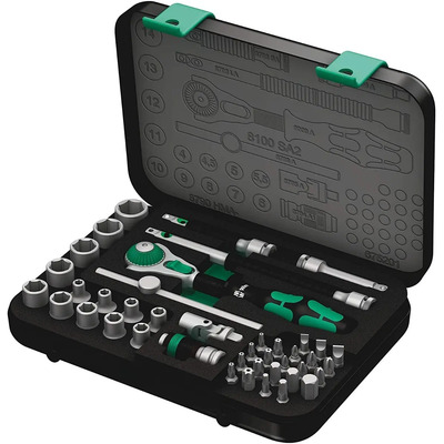 Wera 8100 Sa 2 Zyklop Juego De Carraca Métrica De 1\u002F4 | Envío gratis