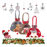 3pcs Bolsa De Almacenaje Muñeco De Nieve Papá Noel Ciervo