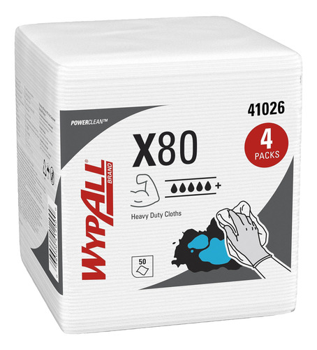 Wypall® Powerclean X80 - Paños Resistentes (), Toallas.