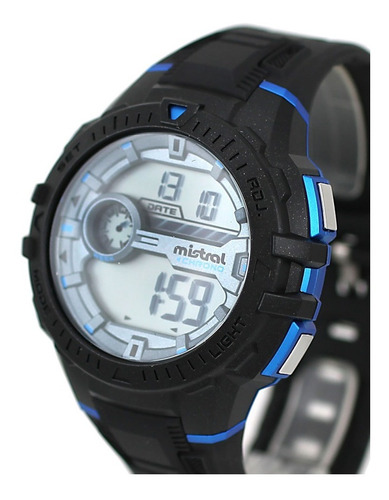 Reloj De Hombre Mistral  Digital Con Luz Wr 100m Garantía