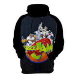 Blusa De Frio Moletom Space Jam Looney Tunes Desenhos Hd 01