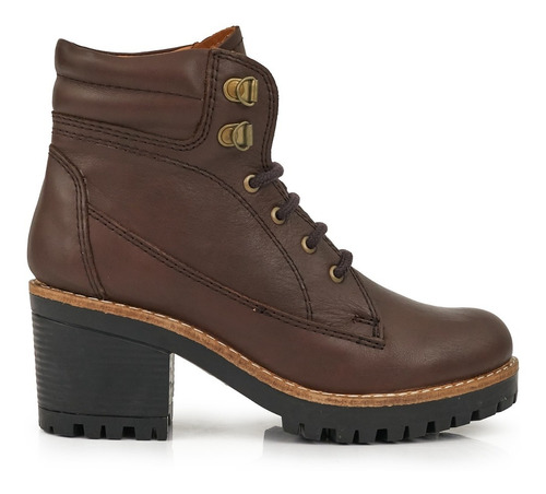 Borcego Cuero Mujer Briganti Bota Goma Invierno - Mcbo24699