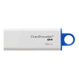 Pendrive Kingston Datatraveler G4 Dtig4 16gb 3.0 Blanco Y Azul