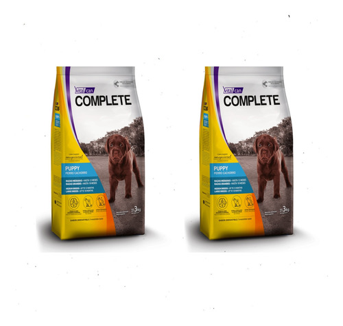 Alimento Complete Perro Cachorro Raza Mediana  3kg X2und