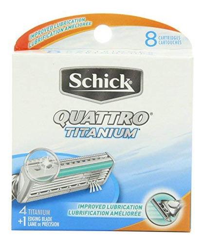 Schick Quattro - Juego De 32 Cuchillas De Afeitar De Titanio