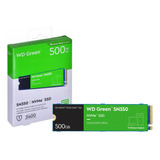 Ssd M.2 500gb Wd Green Sn350 2280 Nvme Pcie Gen 3.0 Wds500g2g0c Velocidade De Leitura 2400mb/s Para Pc E Notebook