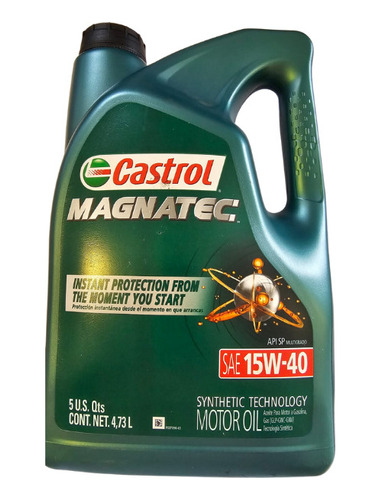 Aceite Castrol Magnatec Tecnología Sintético  15w40 4.73l