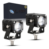 Auxiliares Faros Lupa Doble Color Con Balastro Autos Motos