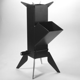 Fogão Lenha Portátil Rocket Stove Grande Tubo 15x15cm Esp2.6