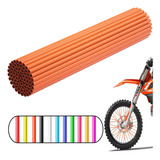 Bicicleta De Motocross Con Popotes Cubre Rayos 72 Pz De 24cm