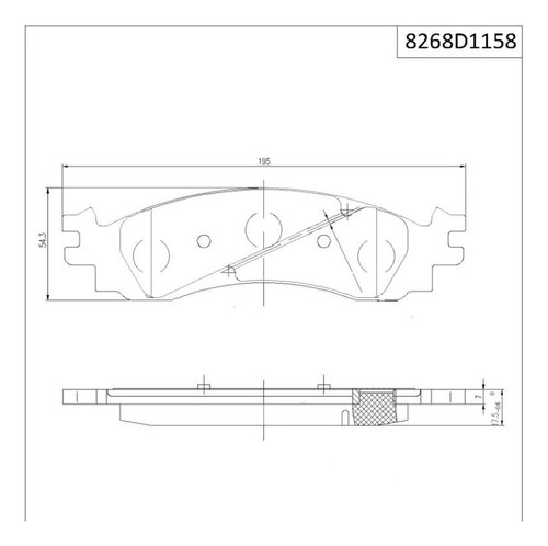 Pastillas Frenos  Ford Taurus Sho 2010-2012 Foto 2