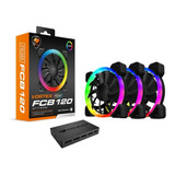 Kit Cougar Vortex Fcb 120 X 3 Rgb + Ctrl Core Box 6pines