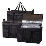 Bolsa Entrega Comida Reutilizable 3 Pack - Grande, Aislada,