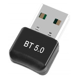 Adaptador Usb Para Bluetooth 5.0 Preto 9208 Bluetooth Pc