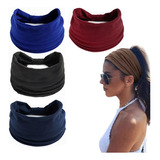 4pcs Bandas Para Cabello Cabeza Diademas Deportiva Elásticas