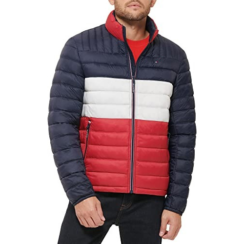 Chamarra Tommy Hilfiger Hombre Original Packable Ligera