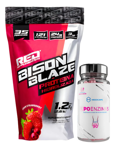Proteína Hidrolizada Redline 1.2k + Reductivo Lipoenzimas | Meses sin interés