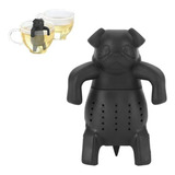 Colador De Té De Pug En Taza De Silicona Para Té Suelto - Bo