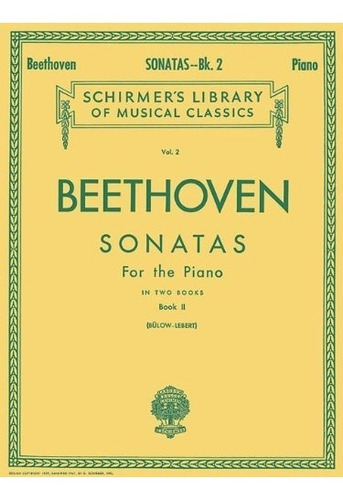 Book : Sonatas - Book 2 Schirmer Library Of Classics Volume.
