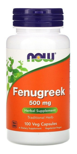 Fenugreek Feno Grego 500mg Now Foods 100 Caps - Now Foods