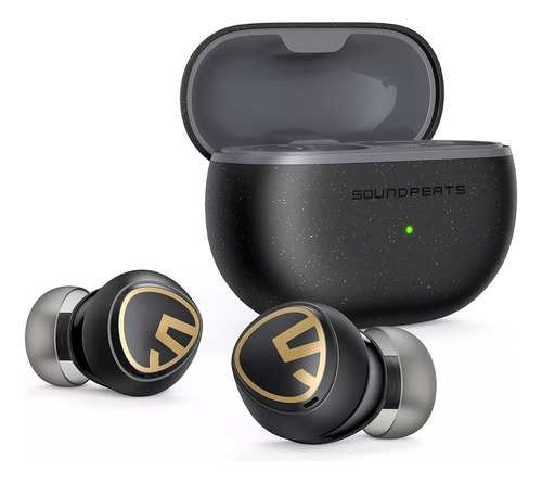 Audífonos Inalámbricos Soundpeats Mini Pro Hs Hi Res Ldac Color Negro Color De La Luz Negro