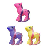 Set X 3 Mini Ponys Caballitos Articulado Pony Muñeco Niño
