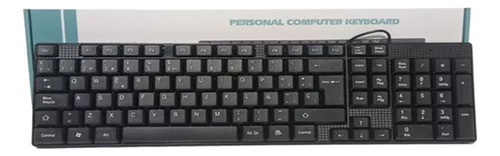 Teclado Para Computador, Cable Usb - En Español,plano, Suave