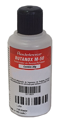 Catalisador Mekp: Butanox-m50 P Resina Poliester  [0,030 Kg]