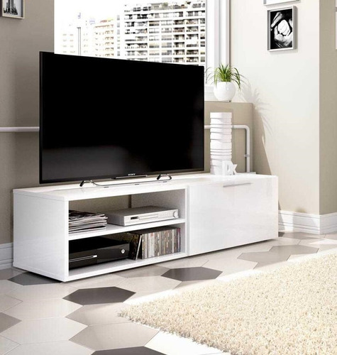 Mueble Mesa Para Tv 55 Moderno Minimalista Con Puerta