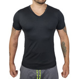Camiseta Fit Training  Cuello  V  Slim  Licra Fria Oxo Sport