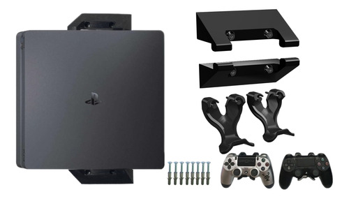 Suporte Parede Playstation 4 Slim (console+2 Controles)