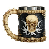 Taza Tazón Mug Calavera Craneo Medieval Skull & Spine Goblet