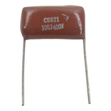 10 Peças Capacitor Poliester 1uf 400v 1mf Passo 2cm