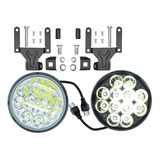 Par Faros Automotrices Redonos Led 5 PuLG Alta Baja 12 Leds