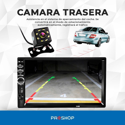 Stereo Auto Doble Din Pantalla Tactil Mirrorlink Camara Rev!