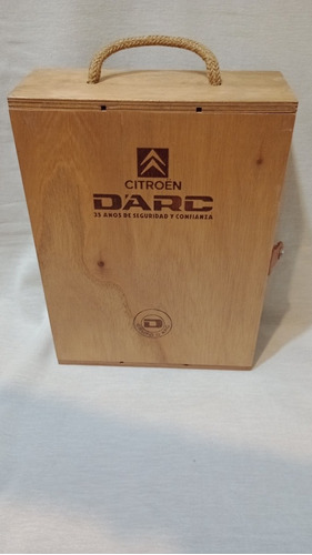 Caja De Madera Vacia Para Tres Botellas Obsequio De Darc