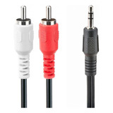Cable 2 Rca Miniplug 3,5mm 10 Metros Sonido Audio Pc Consola