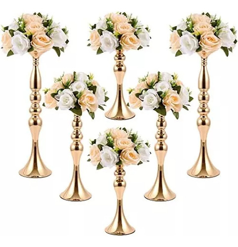 Soporte De Flores Para Boda, 6 Piezas, Centros De Mesa