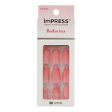 Unhas Autocolantes Kiss Ny Impress Bailarina Fancy Bipam521b