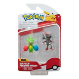 Figuras Pokemon Pack De Pelea Roselia + Pawniard Jazwares