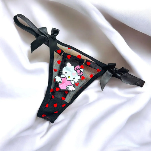 Tangas Kitty Mini Brasileñas Encaje
