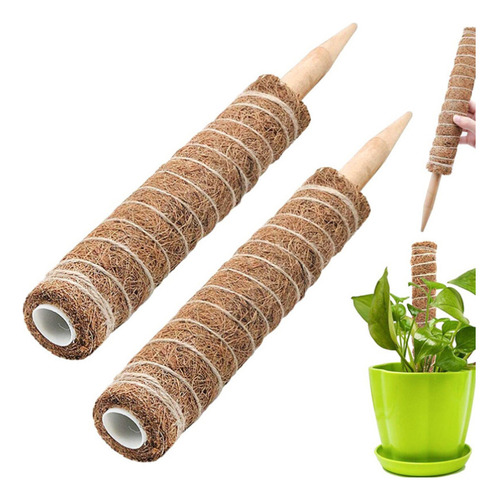 Tutor/guía  Para Plantas Extensible Fibra De Coco 56 Cm