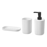 Jabonera De Baño 3 Pz Dispensador De Jabon Juego De Baño