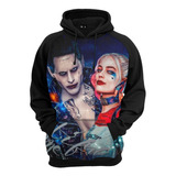 Blusa Moletom Arlequina E Coringa Full Esquadrão Suicida